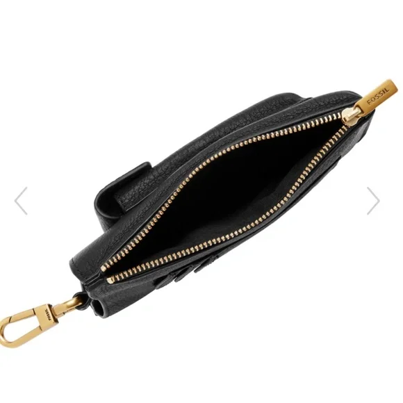 Fossil Rio Leather Phone Crossbody Bag Black - Picture 3 of 3
